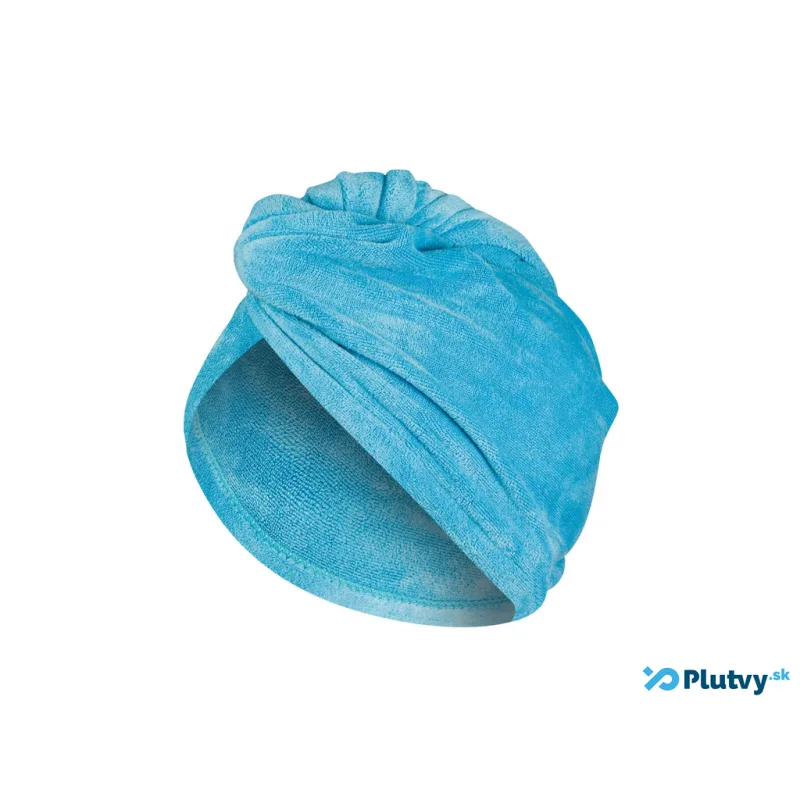 Turban na mokré vlasy a nočnú kúru na vlasy tyrkysová