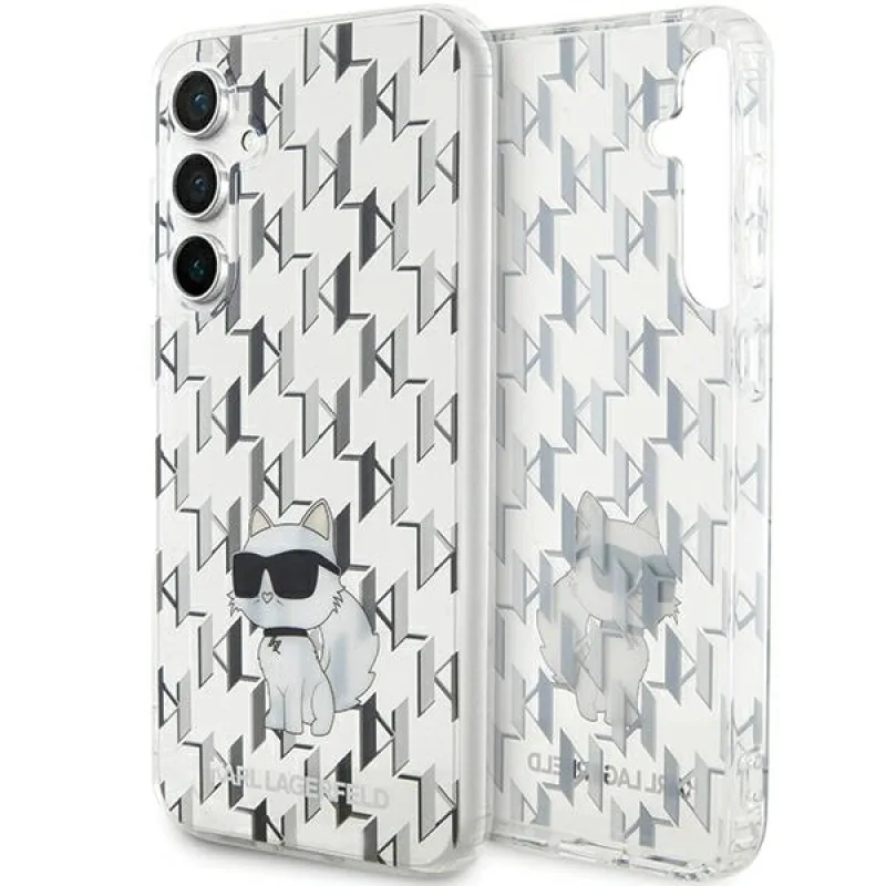 Karl Lagerfeld KLHCS23FEHNCMKLT S23 FE S711 priehľadné pevné puzdro Monogram Choupette