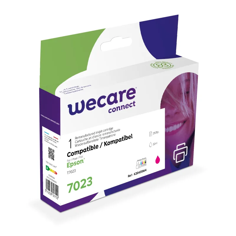 WECARE ARMOR ink kompatibilný s EPSON C13T70234010, červená/ magenta…