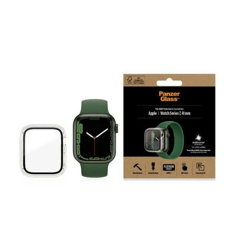Puzdro PanzerGlass Full Body pre Apple Watch 7 / 8 41 mm - priehľadné