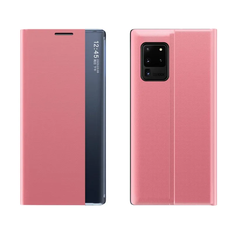 Nové puzdro Sleep Case Puzdro typu Bookcase s funkciou stojančeka pre Samsung Galaxy A02s EU pink