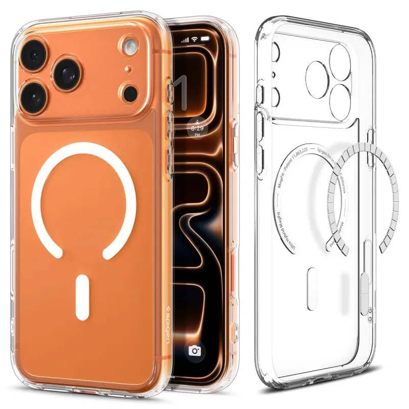 Spigen kryt Ultra Hybrid Magsafe pre iPhone 17 Pro Max - Clear White