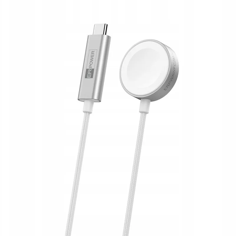 ER POWER nabíjací kábel pre Apple Watch 7.5W MFW certified 2m - White