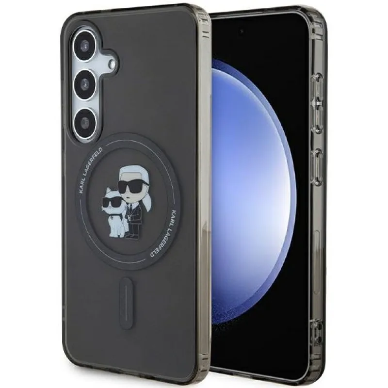 Karl Lagerfeld IML Karl&Choupette MagSafe puzdro pre Samsung Galaxy S24 - čierne