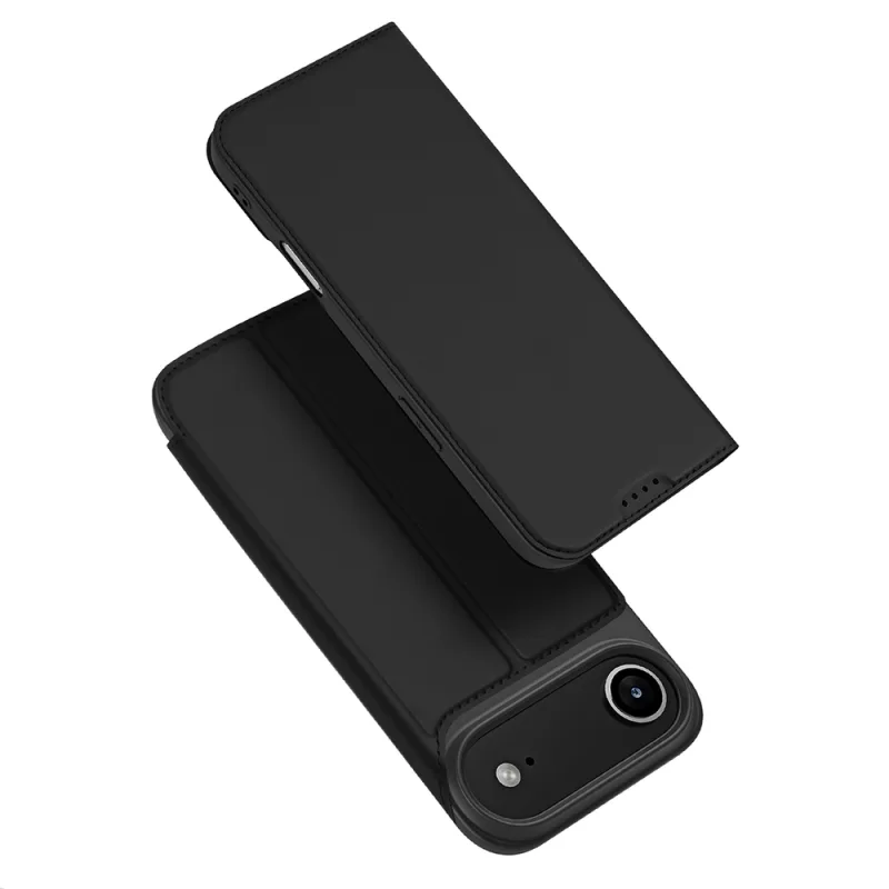 Puzdro Dux Ducis Skin Pro pre iPhone 17 Air s flipom a slotom na kartu – čierne