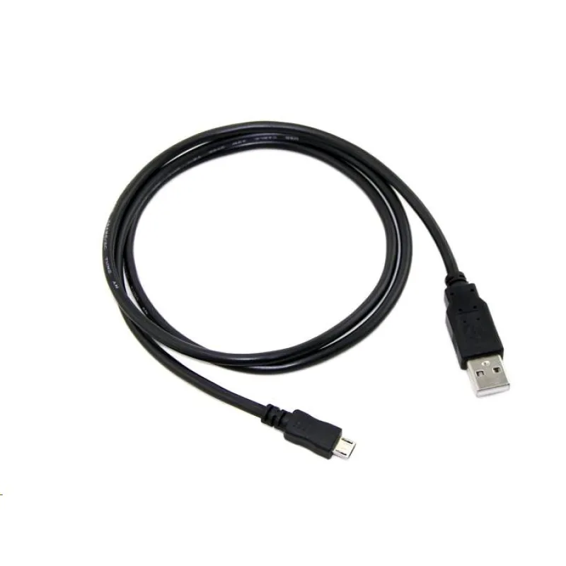 Kábel C-TECH USB 2.0 AM/ Micro, 1m, čierny CB-USB2M-10B