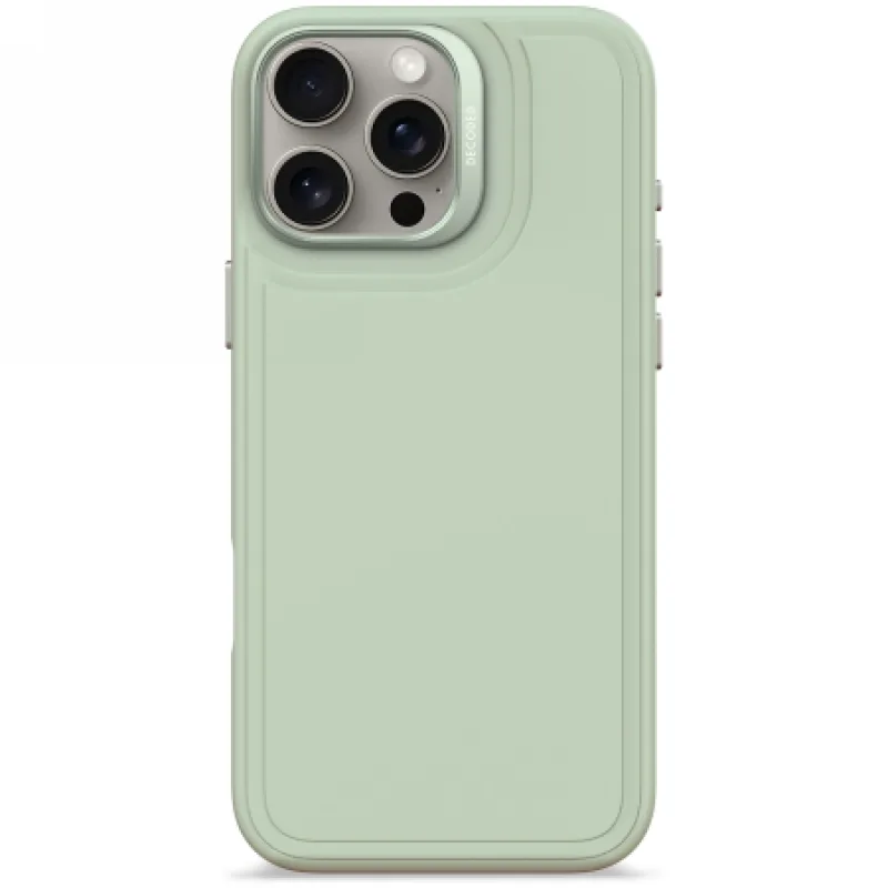 Dekódované antimikrobiálne silikónové puzdro na zadný kryt s MagSafe pre iPhone 16 Pro Max – zelené
