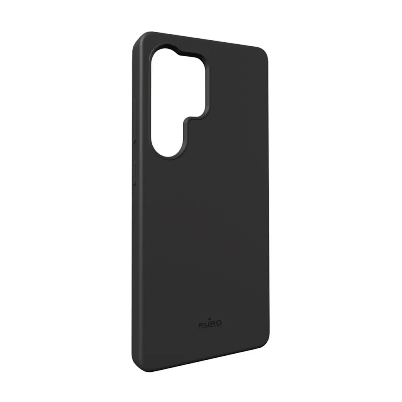 Silikónový obal Puro Icon pre Samsung Galaxy S25 Ultra – čierny