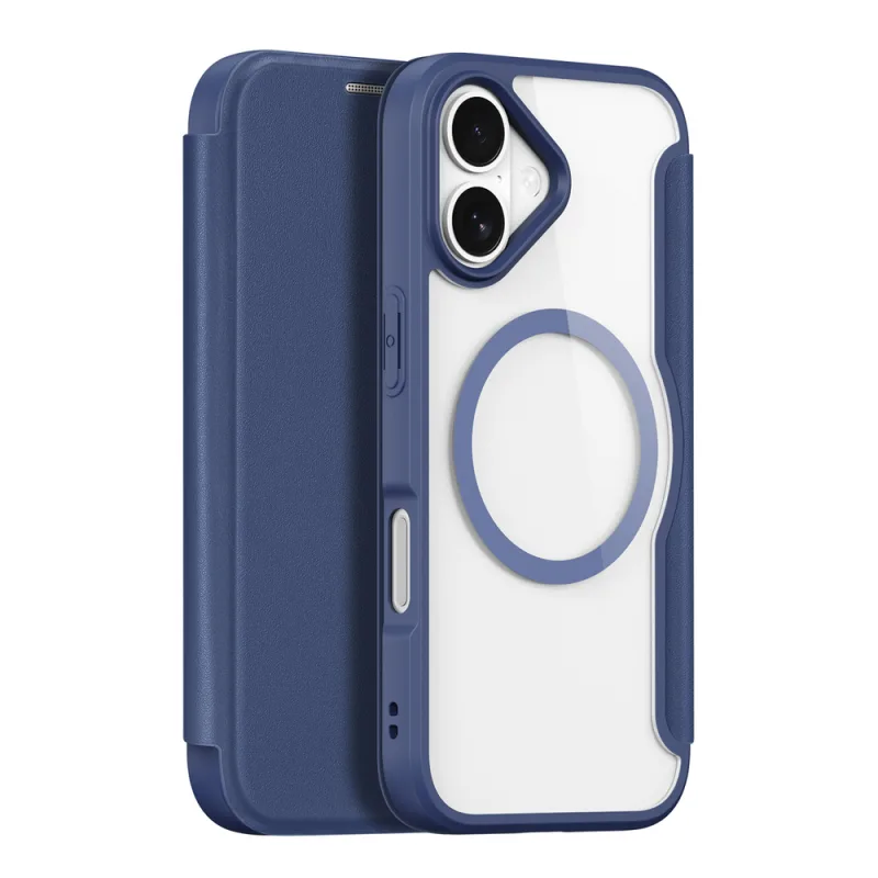 Dux Ducis Skin X Pro iPhone 17 Air puzdro s MagSafe a peňaženkou – modré