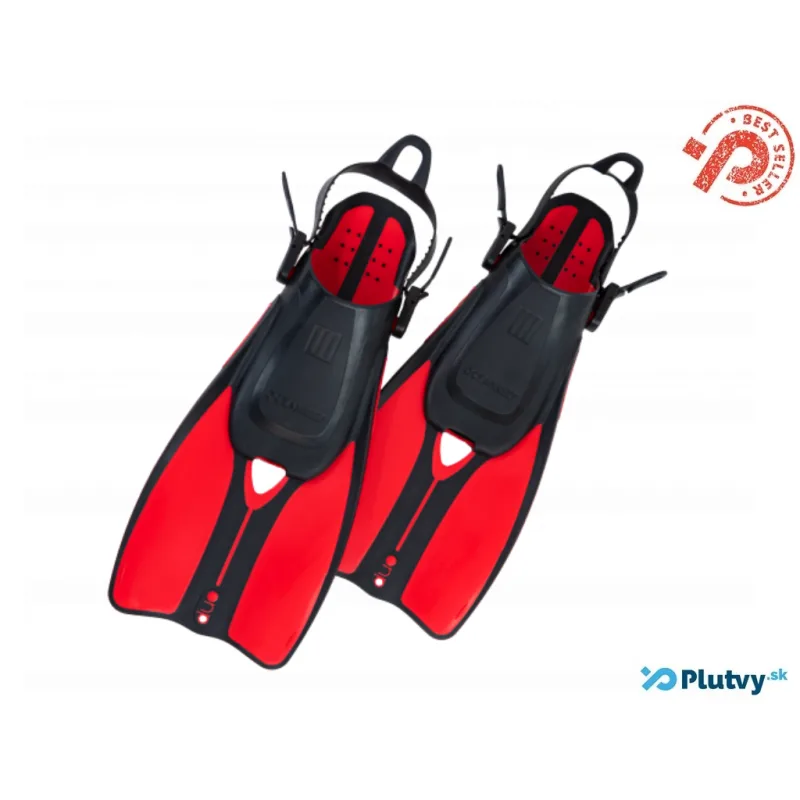 Ocean Reef Duo II Travel Fins červená, 43/48