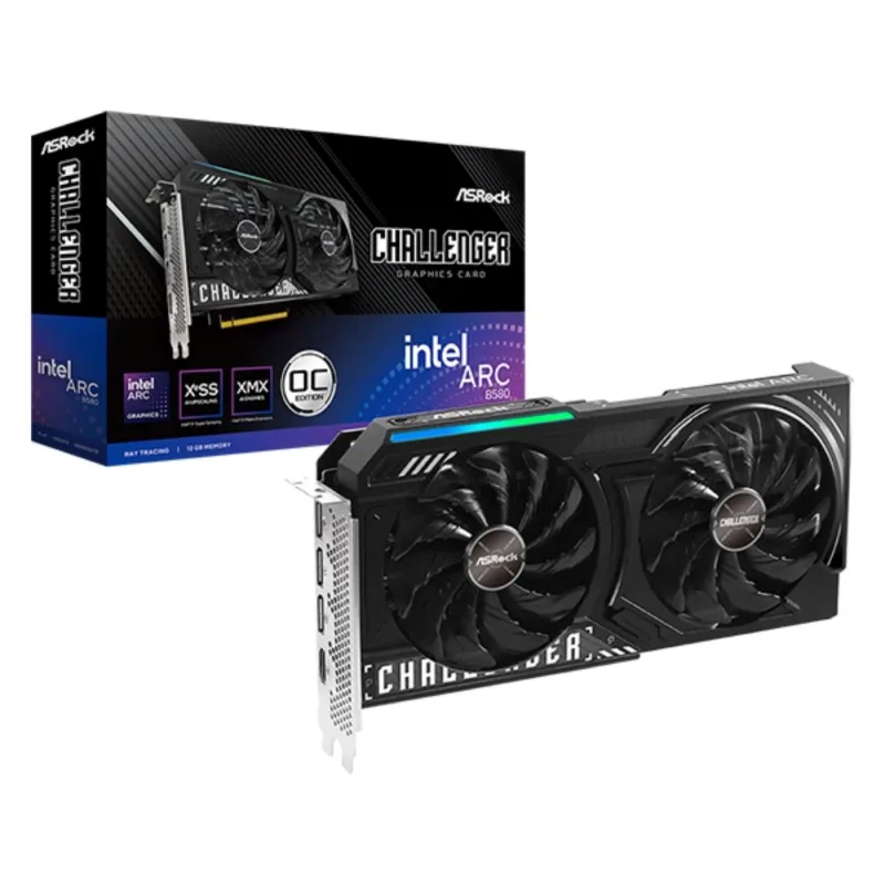 ASRock VGA Intel Arc B580 Challenger 12G OC, Arc B580, 12GB GDDR6, …
