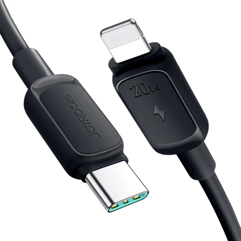 Viacfarebný kábel Joyroom séria A14 USB-C/ Lightning 20 W 1,2 m – čierny