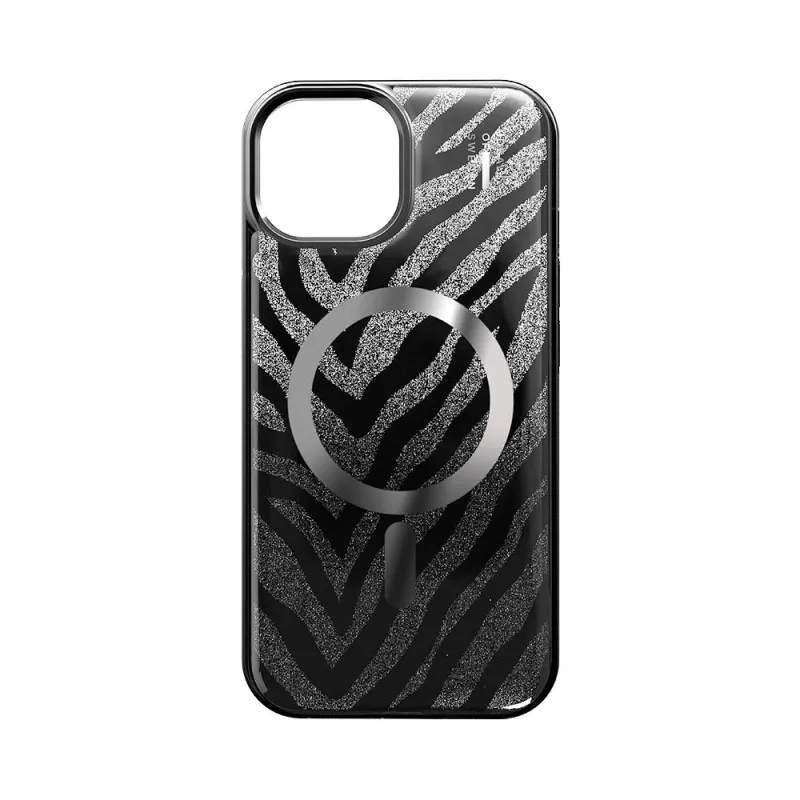 iDeal Fashion Clear Case MagSafe iPhone 13/14/15/ 16e Zebra Mystique