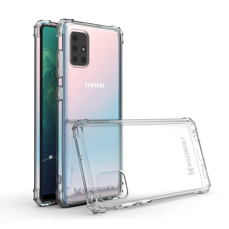 Odolné puzdro Wozinsky Anti Shock s vojenskou ochranou pre Samsung Galaxy A72 4G priehľadné