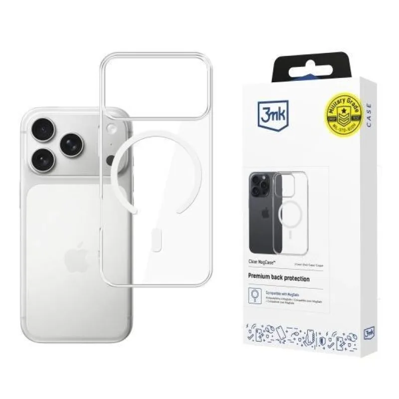 3mk ochranný kryt Clear MagCase pro Apple iPhone 17 Pro 5903108664851