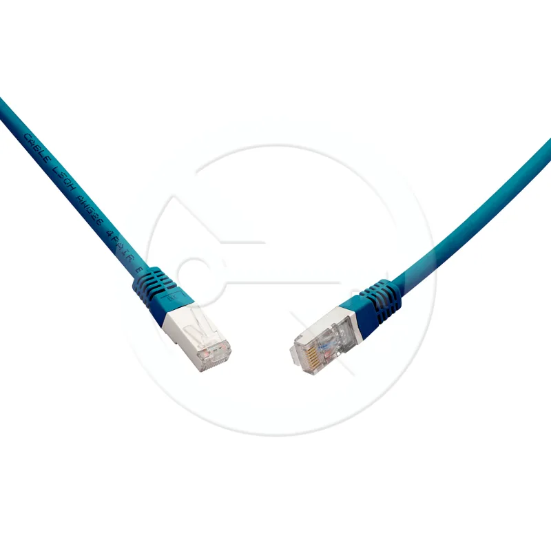 SOLARIX 10G patch kábel CAT6A SFTP LSOH 0, 5m, modrý 28830059