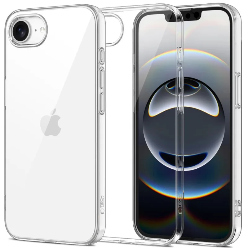 Puzdro Tech-Protect FlexAir na iPhone 16e – priehľadné