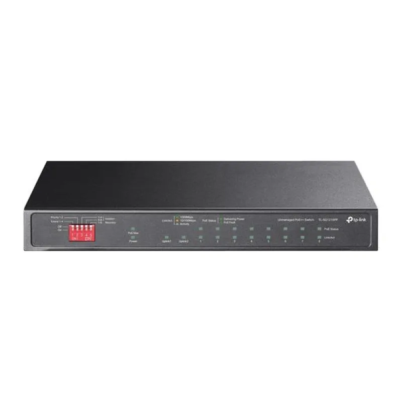 10-Port Gigabit Desktop Switch with 6-Port PoE+ and 2-Port PoE++ PORT: 2×…