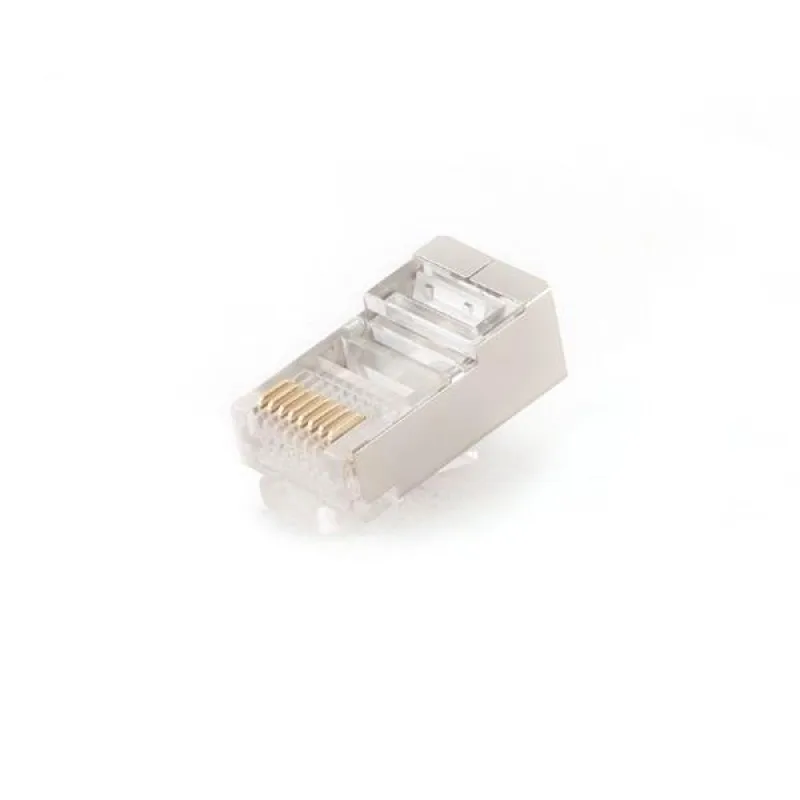 Gembird tienený Cat6 konektor 0u", pozlátený, 50ks v balení PLUG6SP/50