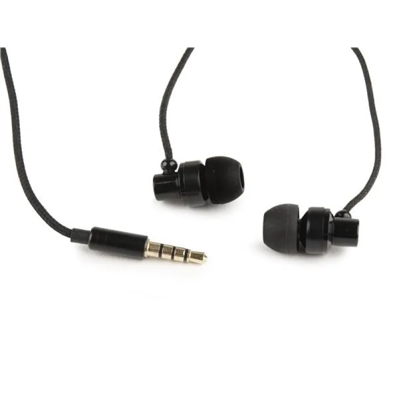 GEMBIRD sluchátka s mikrofonem MHS-EP-CDG-B pro MP3, kovová, Black MHS…