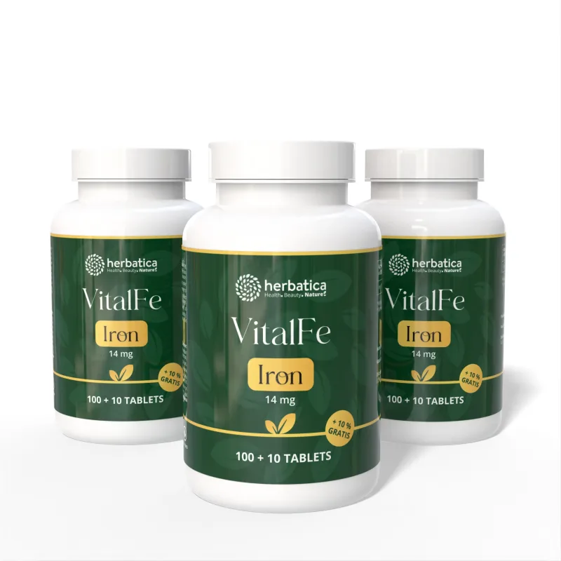 Herbatica Zvýhodnený set: 3x Železo 14 mg - 110 tabliet -