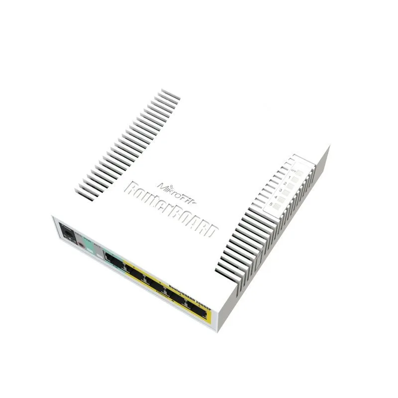 MIKROTIK RouterBOARD 260GSP 5-port Gigabit smart switch + 1x SFP (SwitchOS, PoE-ouit plastic case + zdroj)