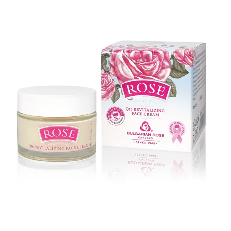 Bulgarian Rose Karlovo ROSE ORIGINAL Q10 revitalizačný pleťový krém 50 ml -