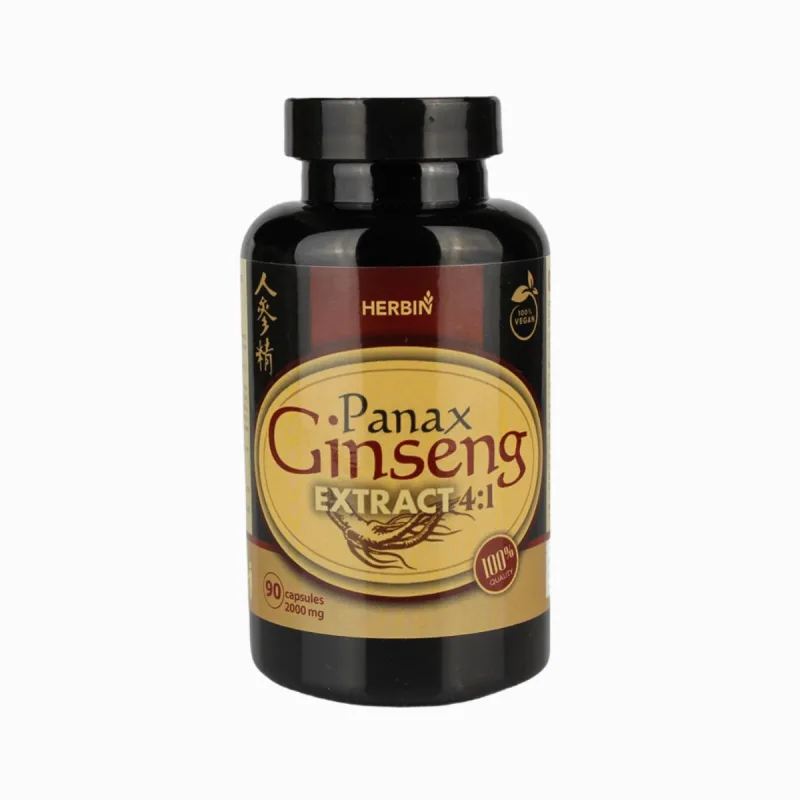 HealthNA Ženšenový extrakt 500mg (Panax ginseng) - 90 kapsúl -