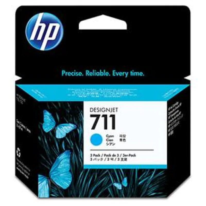 HP no 711 - azúrová ink. kazeta -3 pack, CZ134A CZ134A