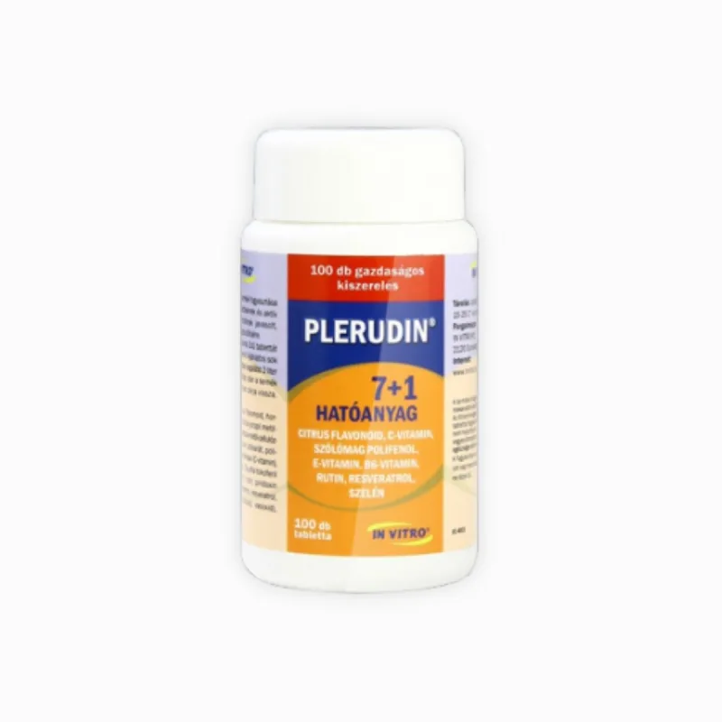 IN VITRO Plerudin tablety s vitamínmi - pre zdravé žily, obeh a ochranu buniek - 100 tabliet - InVitro