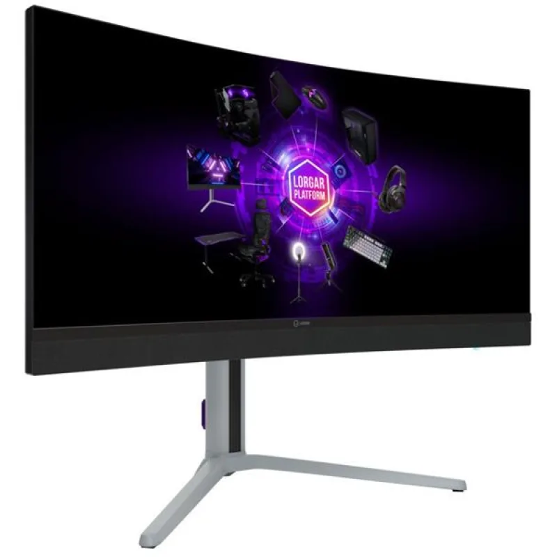 Lorgar 34MP1, zakrivený herný monitor 34´´, UWQHD 3440x1440, 1 000 000:1,…