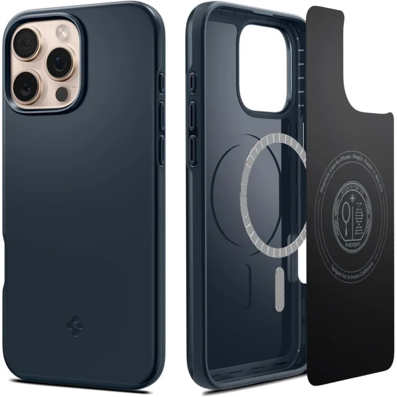 Puzdro Spigen Thin Fit MagSafe pre iPhone 16 Pro – tmavosivé