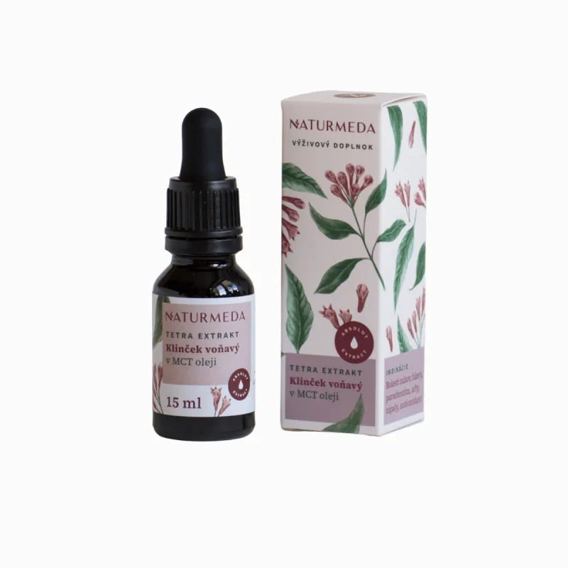 Naturmeda Klinčekovec voňavý – Tetra bylinný extrakt – 15 ml –