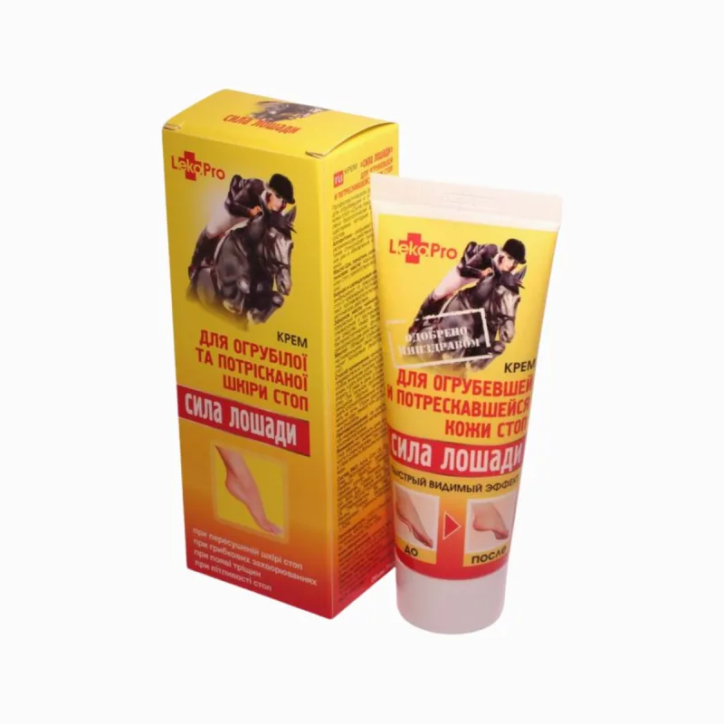 LekoPro KONSKÁ SILA krém na nohy - na drsnú a popraskanú pokožku - 75 ml -
