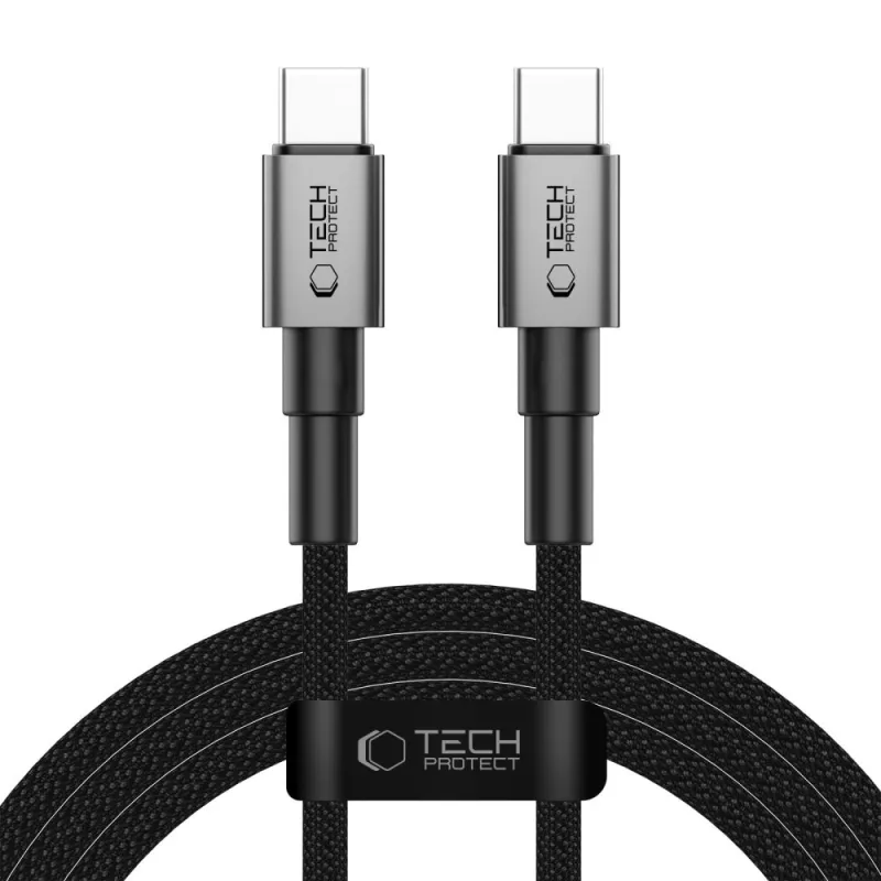 Kábel Tech-Protect UltraBoost DNA USB-C PD100W/5A 200 cm – sivý