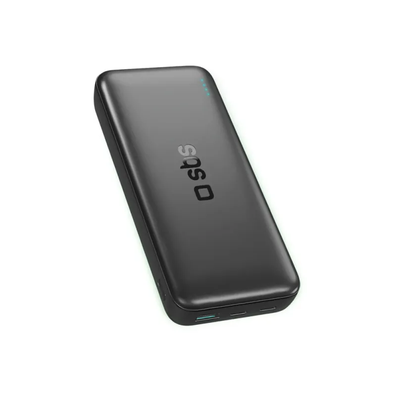 SBS Infinity Power Bank 20 000 mAh 10 W LiFePo₄ USB-A USB-C – čierna