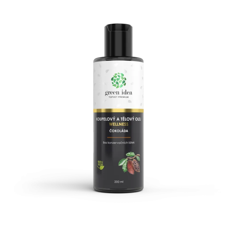 Green idea Čokoláda – kúpeľový a telový olej 200 ml –