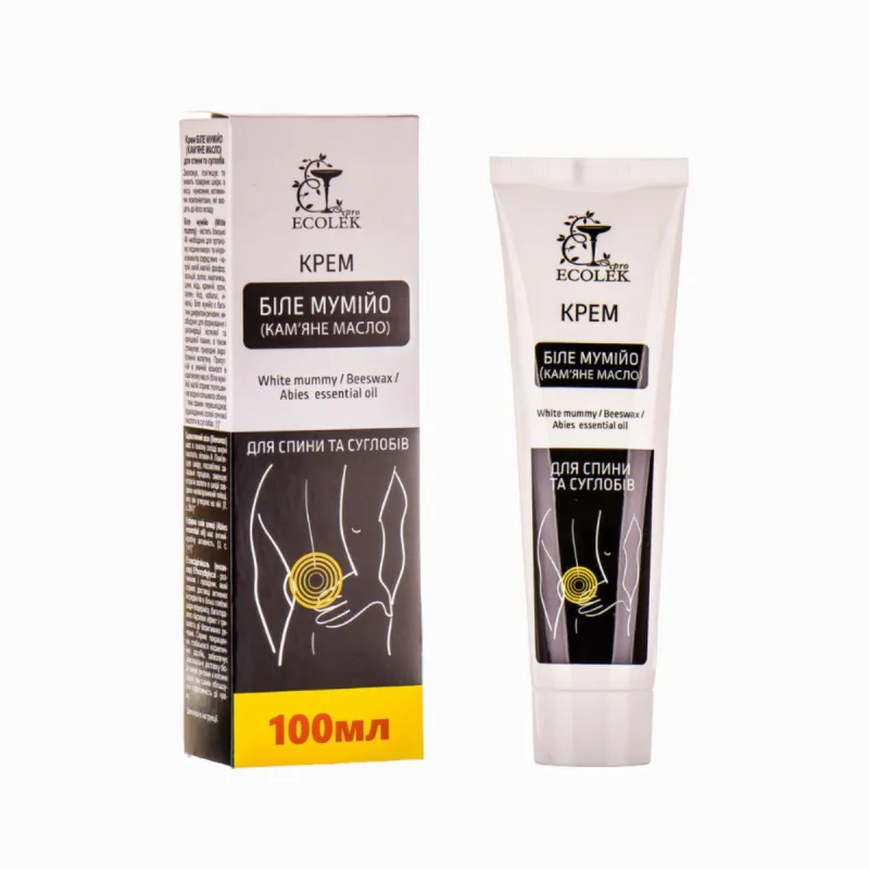 Ecolek Krém BIELE MUMIO na chrbát a kĺby - 100 ml -