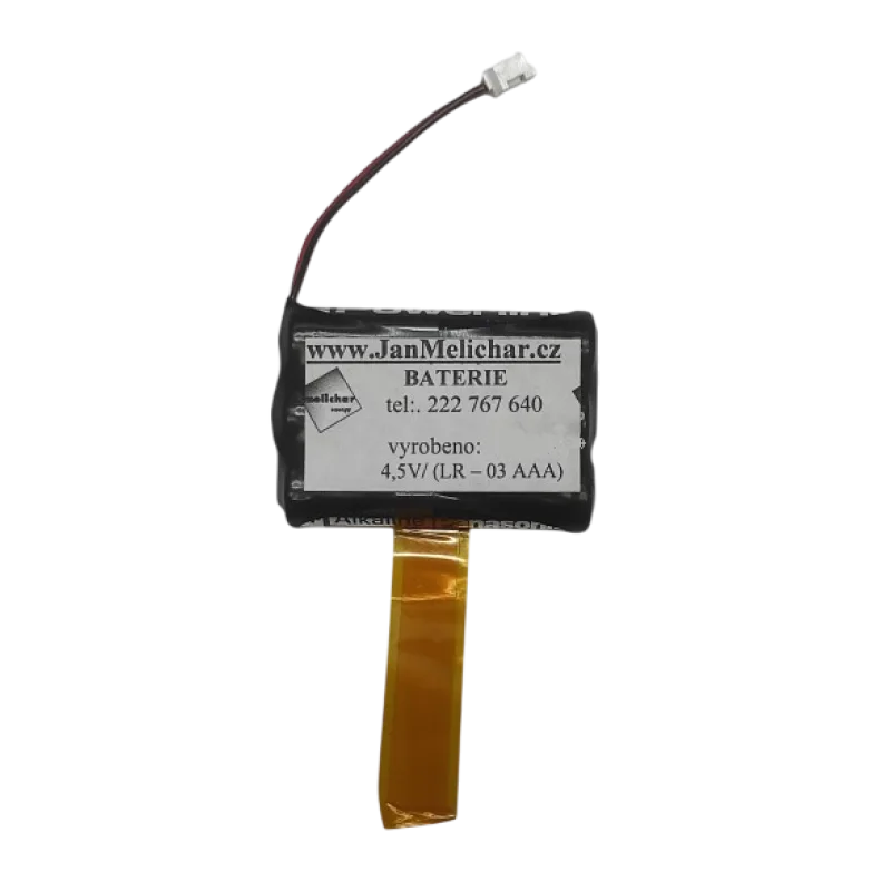 Baterie pro šatní skříňky 4.5V s konektorem