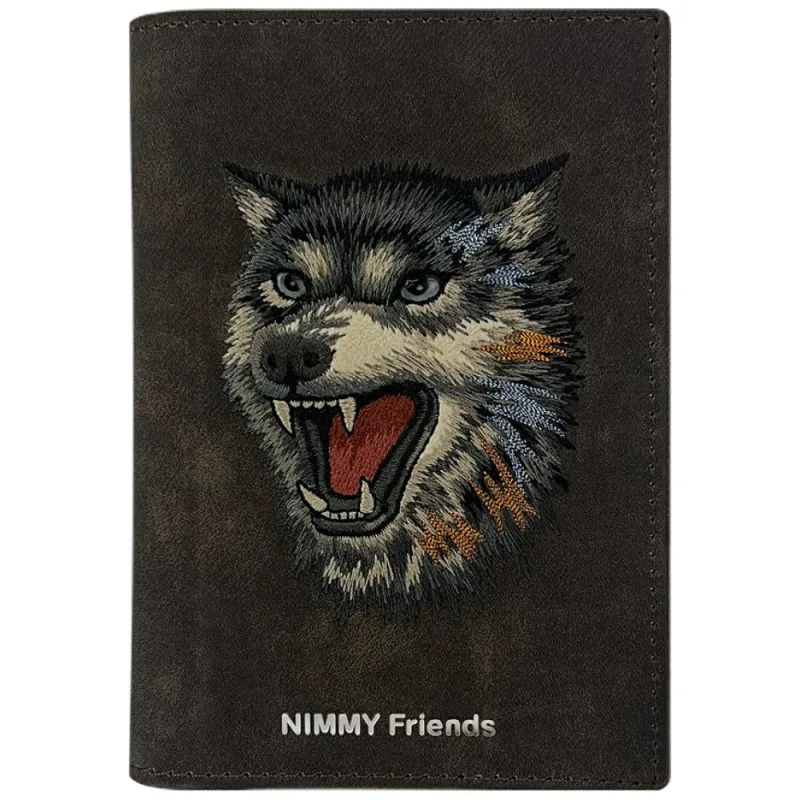 Puzdro na pas/peňaženku Nimmy Raptor Wolf - hnedé