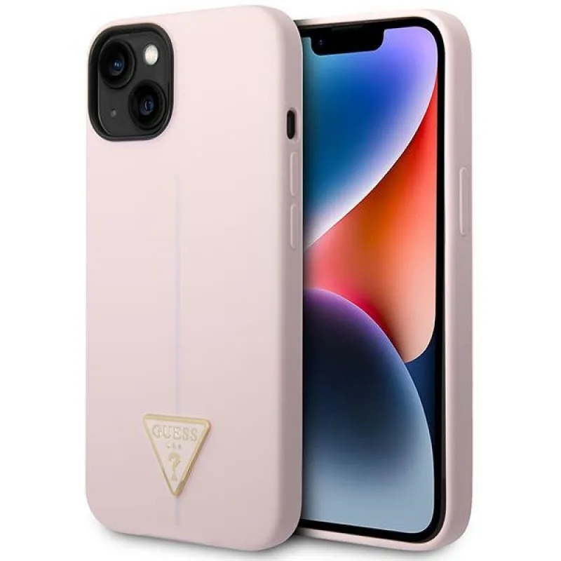 Guess GUHCP14MSLTGU iPhone 14 Plus 6,7 "fialové/fialové pevné puzdro silikónový trojuholník
