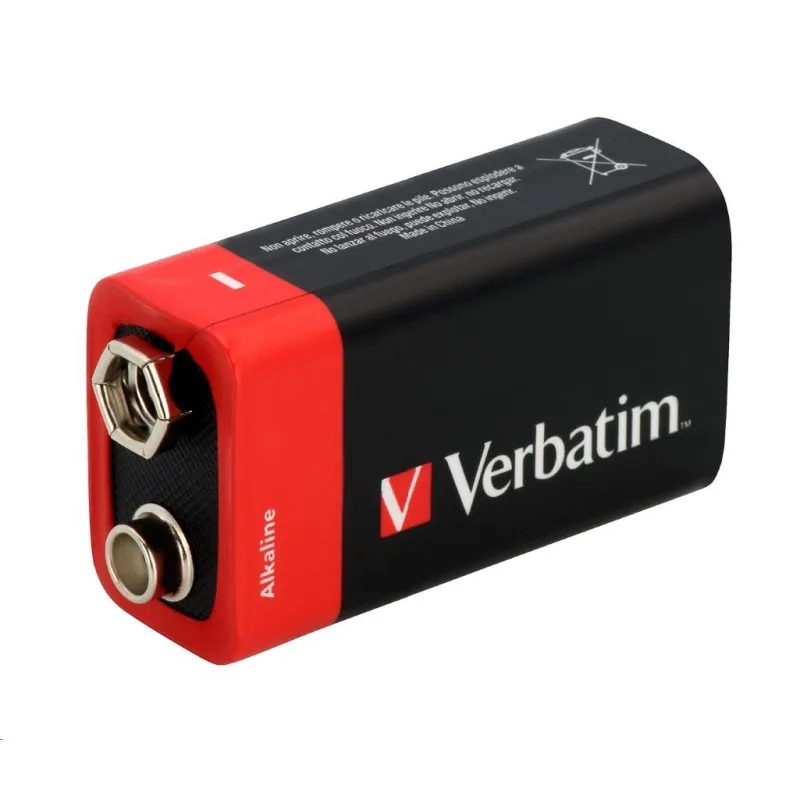 VERBATIM Alkalické baterie 9V, 1 PACK , 6LR61 49924