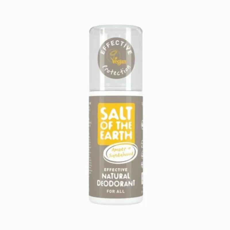 Salt Of The Earth Prírodný kryštálový deodorant v spreji - jantár, santalové drevo 100 ml