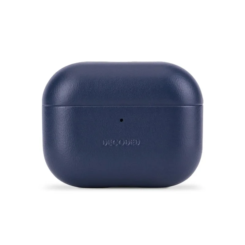 Decoded puzdro Leather AirCase pre Apple Airpods Pro 3 - Navy D26APP3C2NY