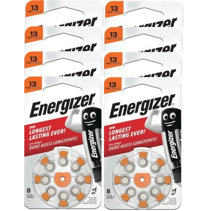 ENERGIZER AC13 / PR48 baterie do naslouchadel. Balení 18xBL8.
