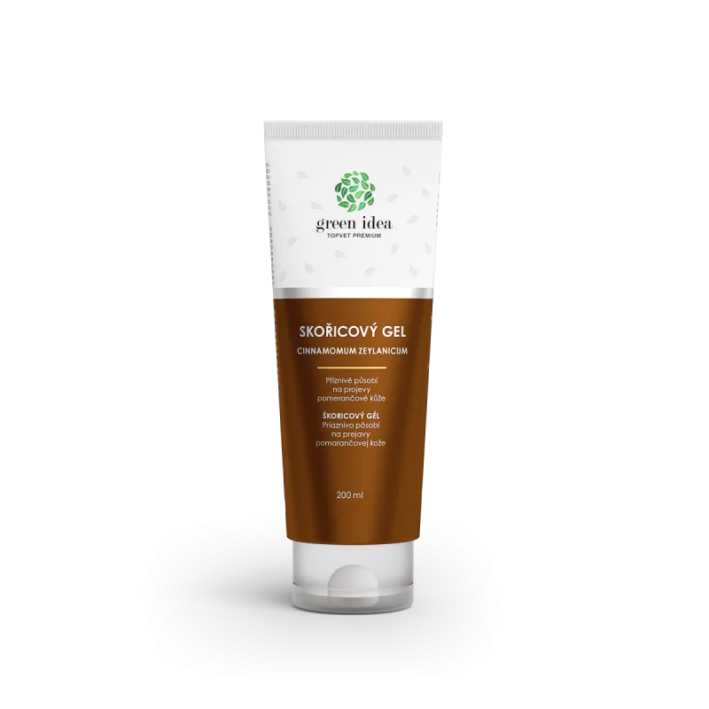 Green idea Škoricový masážny gél v tube 200 ml -