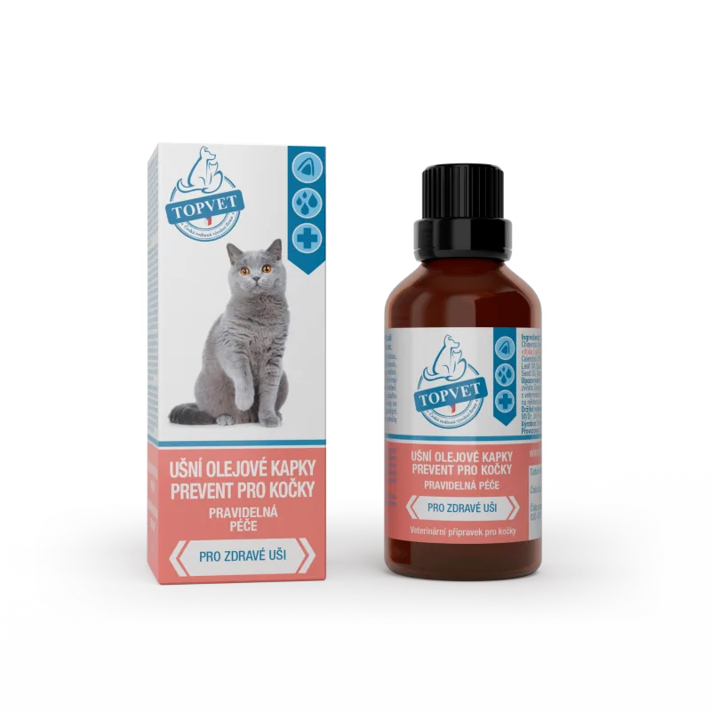Green idea Ušné olejové kvapky - prevent pre mačky 50 ml -
