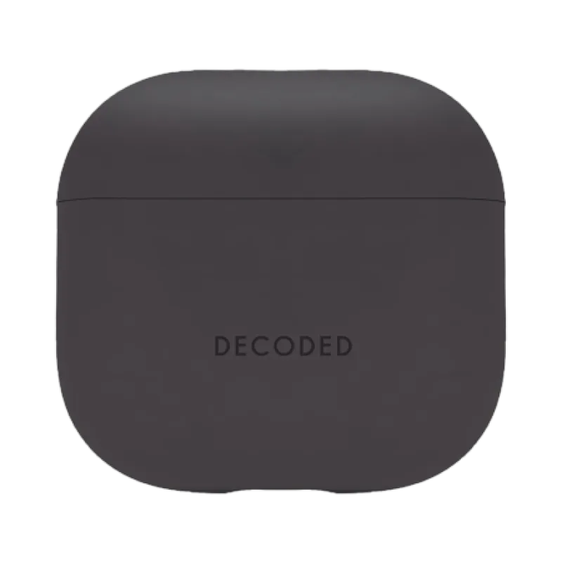 Dekódované silikónové puzdro na AirPods 4 - grafitové