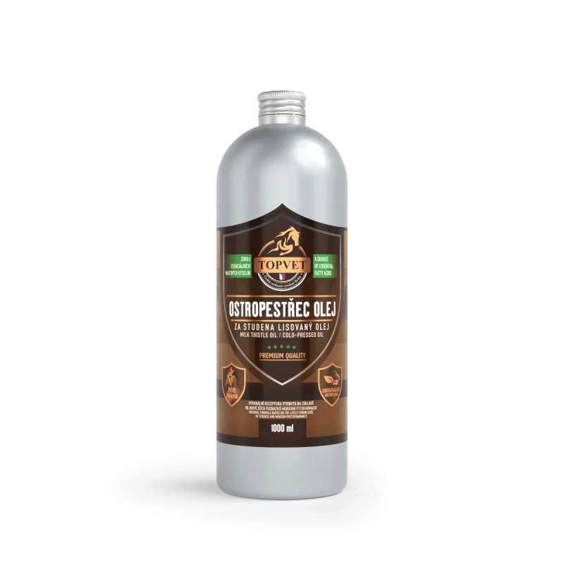 Green idea Pestrecový olej pre kone – 1000 ml –