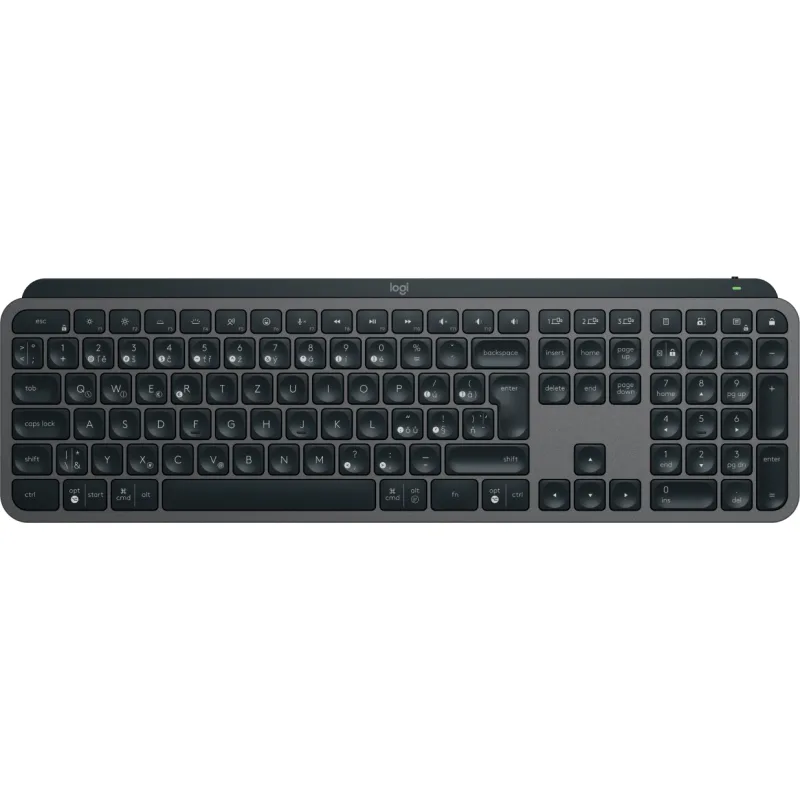 Logitech MX Keys S - bezdrôtová podsvietená klávesnica - CZ/SK - grafitová
